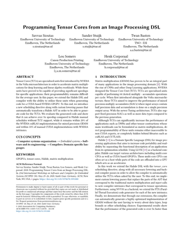 Programming Tensor Cores from an Image Processing DSL