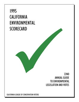 1995 California Environmental Scorecard
