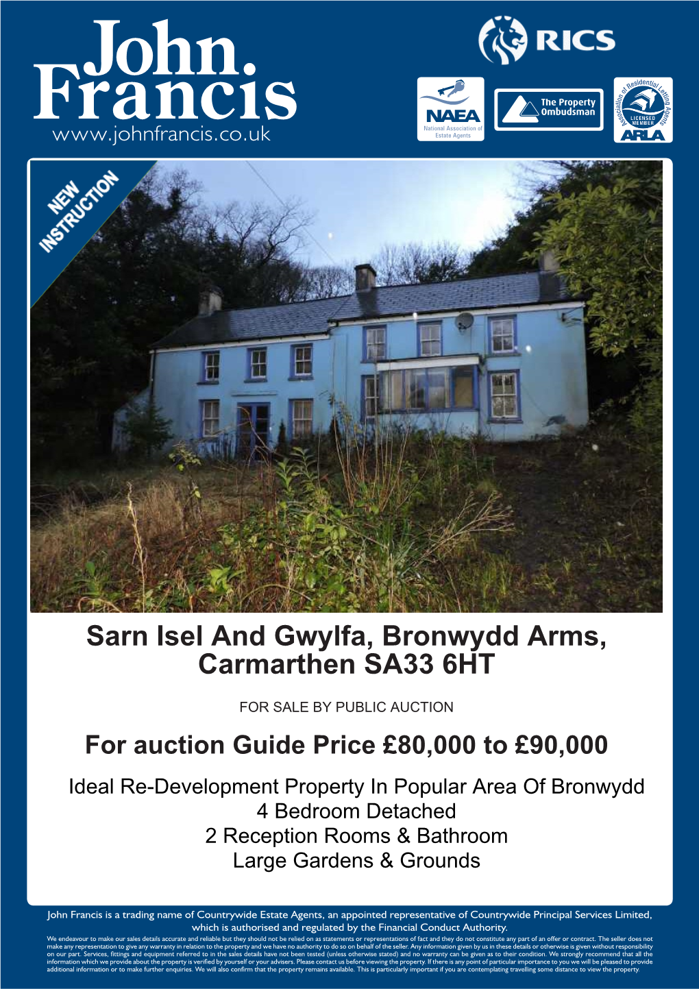 Sarn Isel and Gwylfa, Bronwydd Arms, Carmarthen SA33 6HT