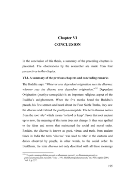 Chapter VI CONCLUSION