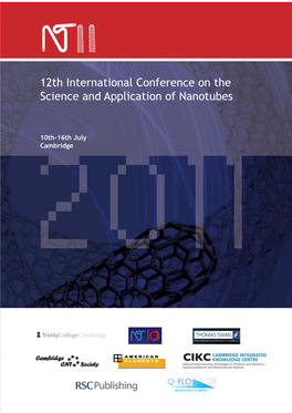 12Th International Conference on the Science and Application of Nanotubes