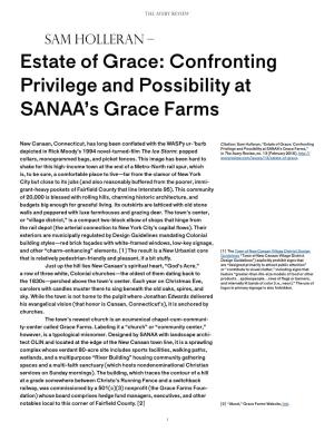 Confronting Privilege and Possibility at SANAA's Grace Farms