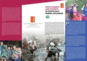 Displacement and Poverty in South East Burma/Myanmar
