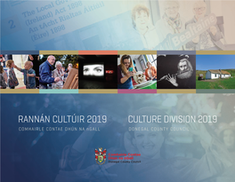 Culture Division 2019 Rannán Cultúir 2019