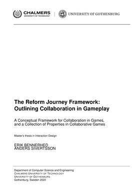 The Reform Journey Framework: Outlining Collaboration in Gameplay