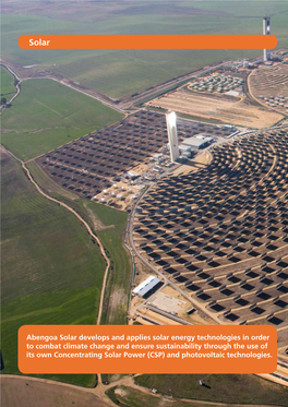 Abengoa Solar Develops and Applies Solar Energy Technologies in Order