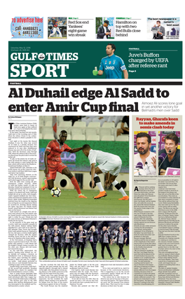 Al Duhail Edge Al Sadd to Enter Amir Cup Final