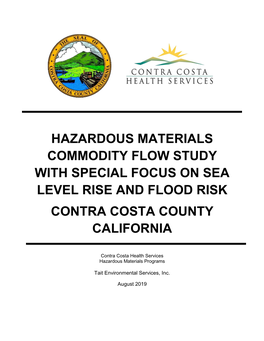 Hazardous Materials Commodity Flow Study with Special Focus on Sea Level Rise and Flood Risk Contra Costa County California