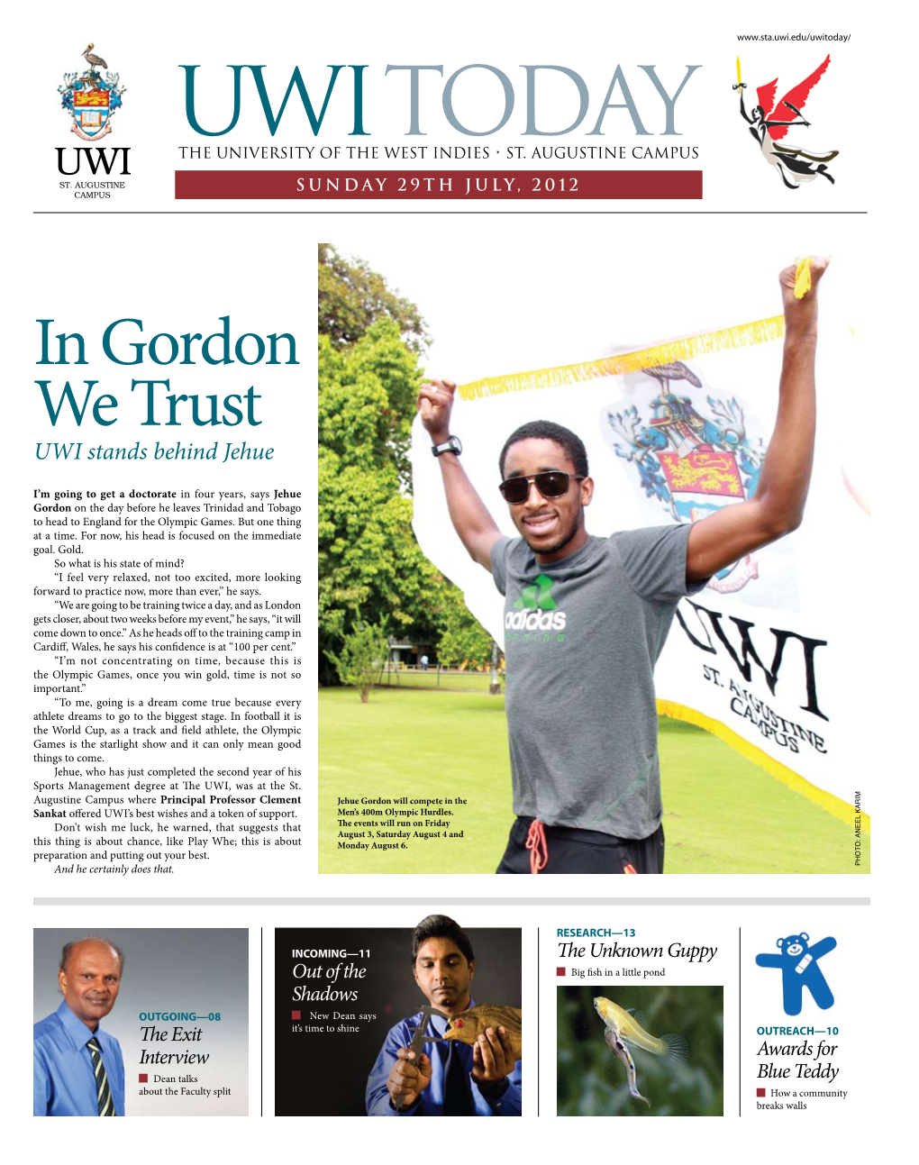 In Gordon We Trust UWI Stands Behind Jehue