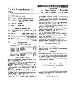 United States Patent (19) 11 Patent Number: 5,410,094 Babler 45 Date of Patent: Apr