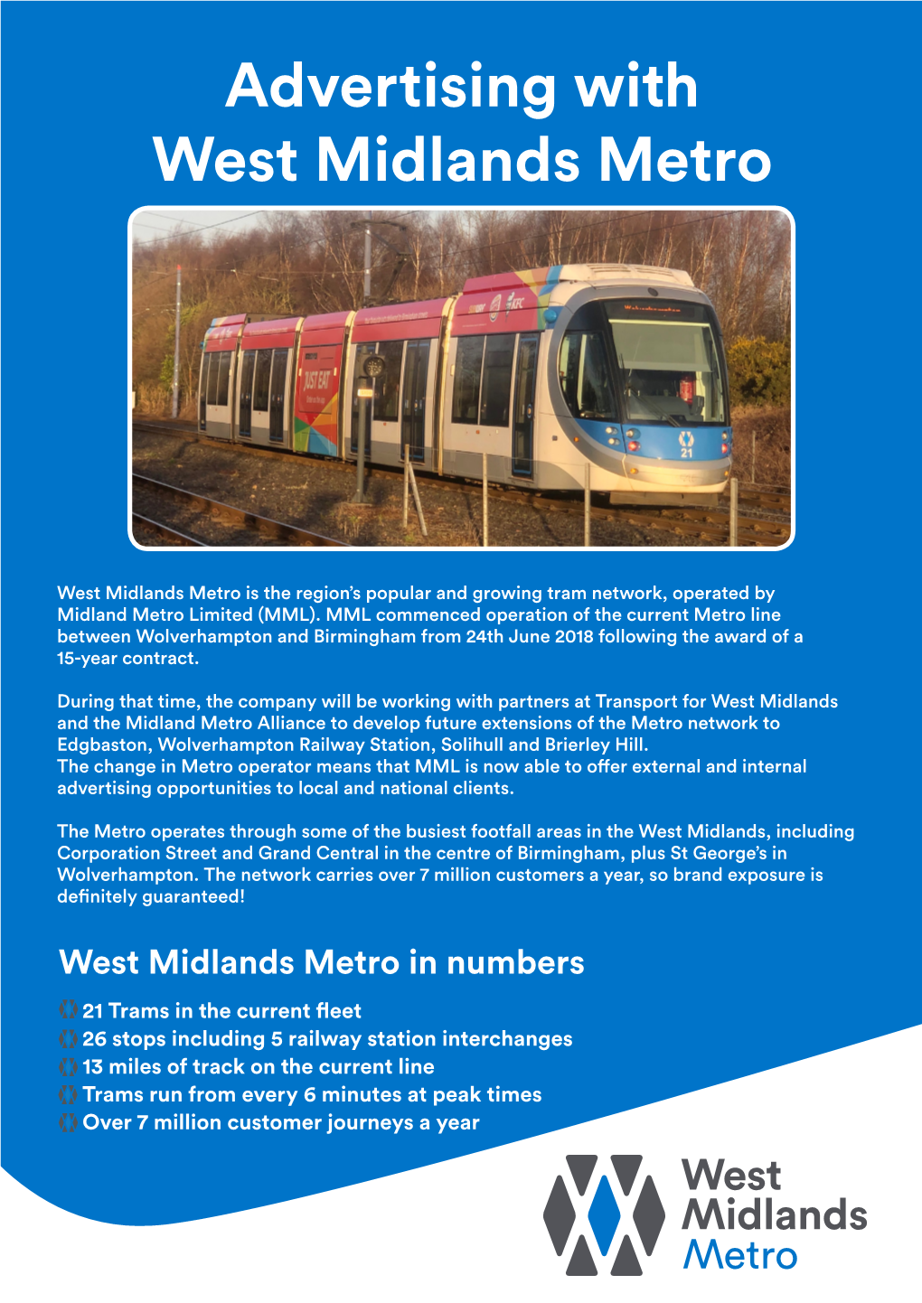 Advertising with West Midlands Metro