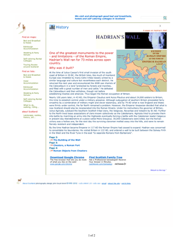 History 3 4 Pages on Hadrian's Wall