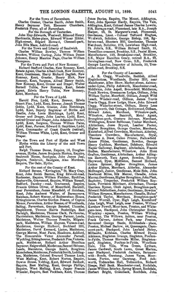 THE LONDON GAZETTE, AUGUST 11, 1899. 5041 for the Town of Faversham