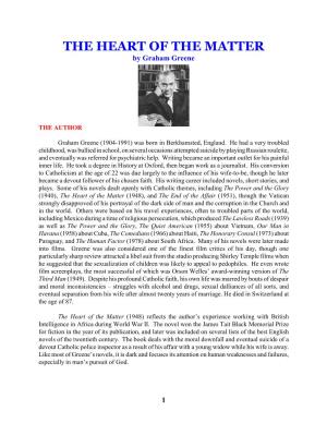 THE HEART of the MATTER by Graham Greene