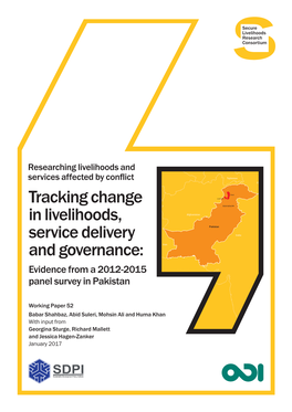 Tracking Change in Livelihoods, Service Delivery and Governance