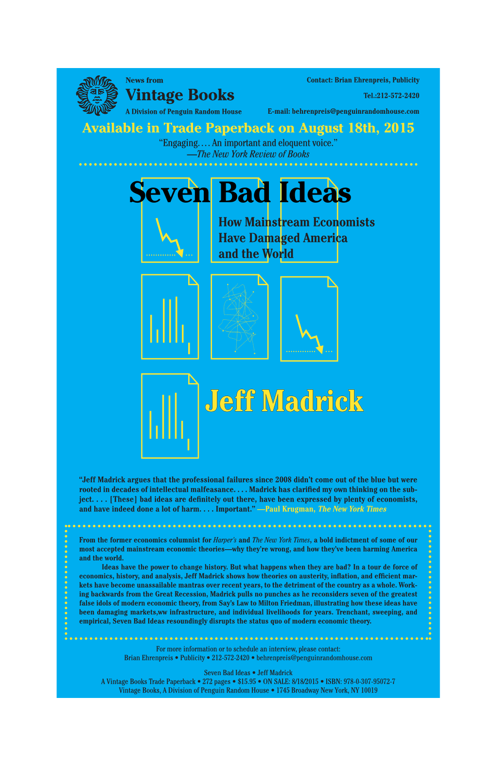 Seven Bad Ideas Press Release.Indd