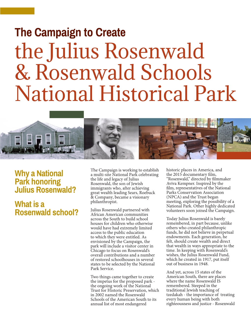 Why a National Park Honoring Julius Rosenwald?