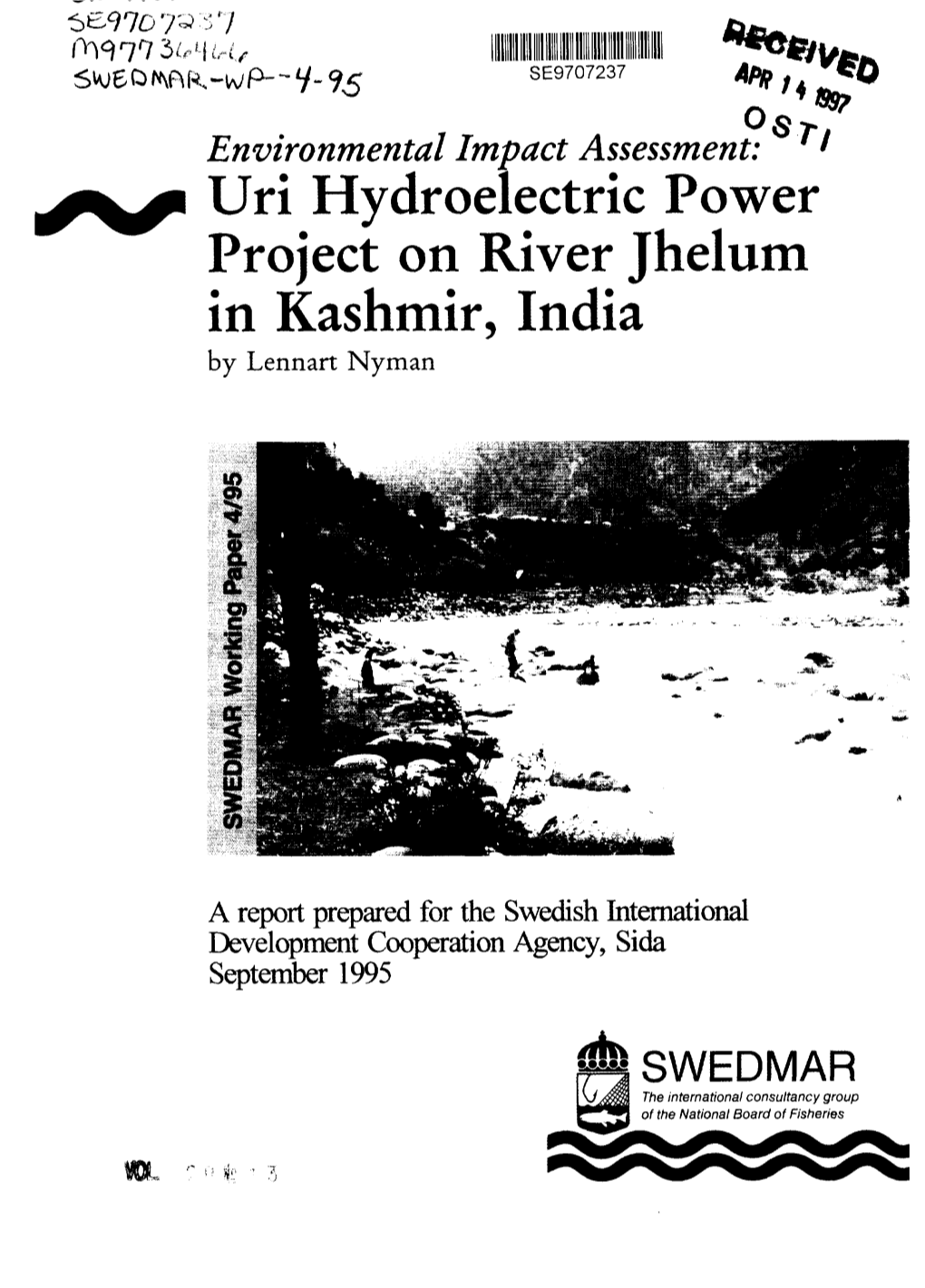 Uri Hydroelectric Power Project on River Jhelum in Kashmir, India by Lennart Nyman