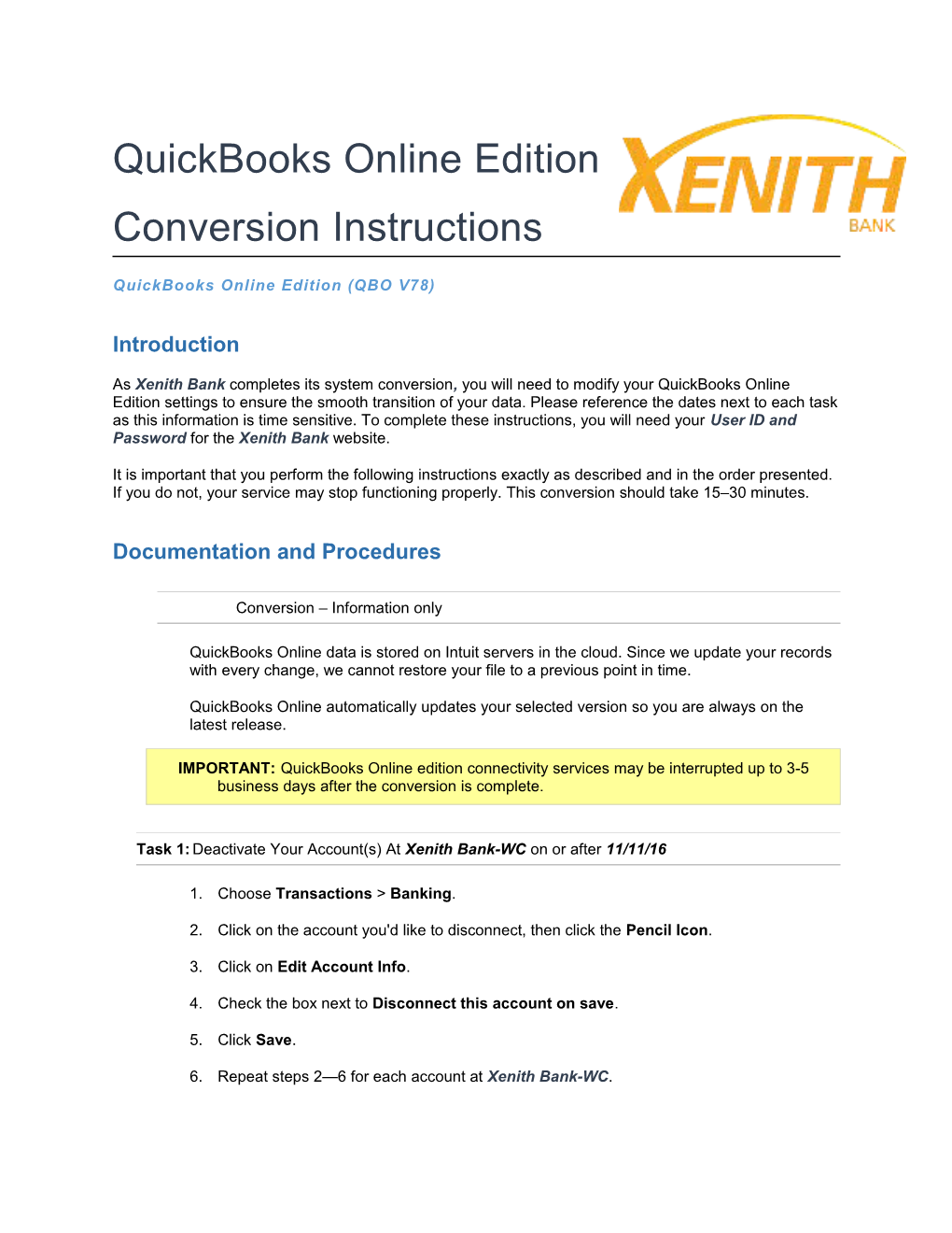 Quickbooks Online Edition