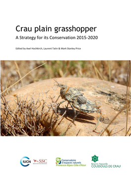 Crau Plain Grasshopper Conservation Strategy Into Other Management Plans and Policies