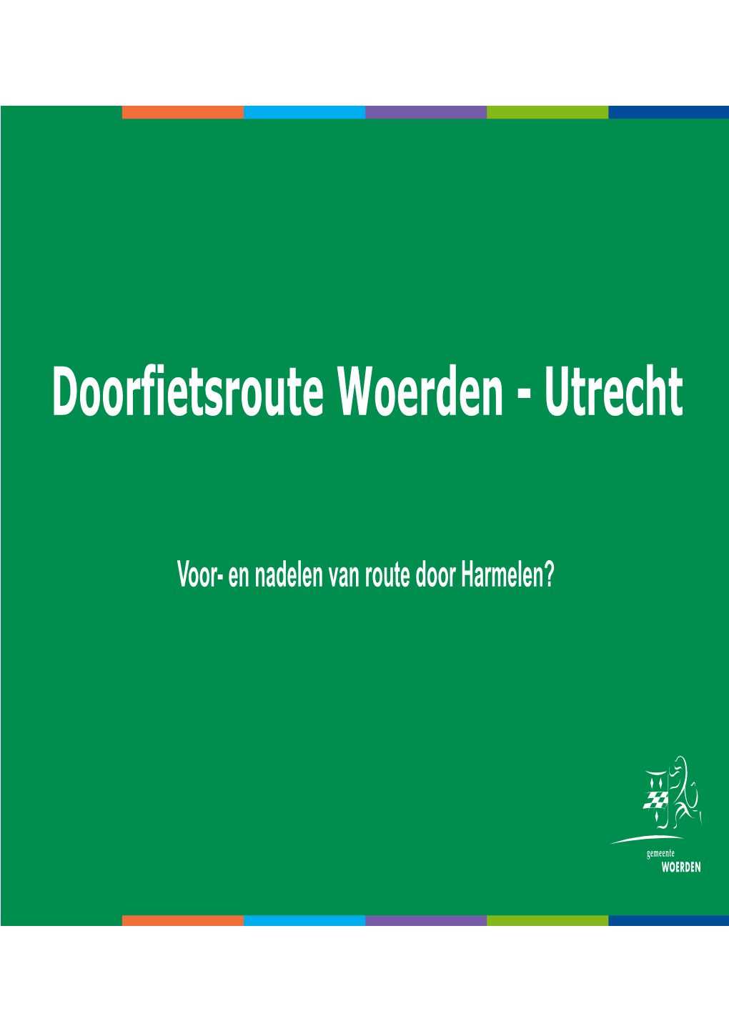 Doorfietsroute Woerden - Utrecht