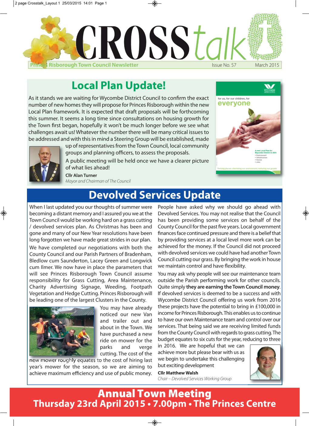 Devolved Services Update Annual Town Meeting