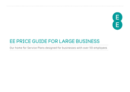 Ee Price Guide for Large Business