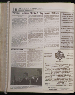 Vertical Horizon, Strol(E 9 Piay House of Blues