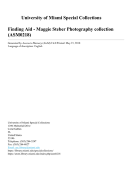 Maggie Steber Photography Collection (ASM0218)