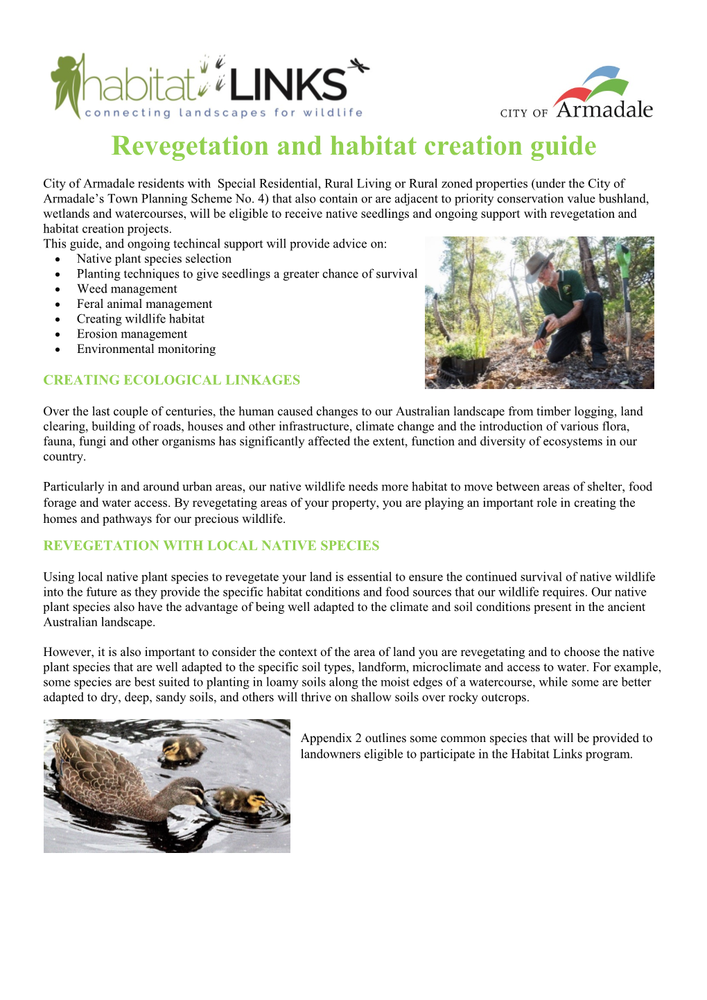 Revegetation and Habitat Creation Guide