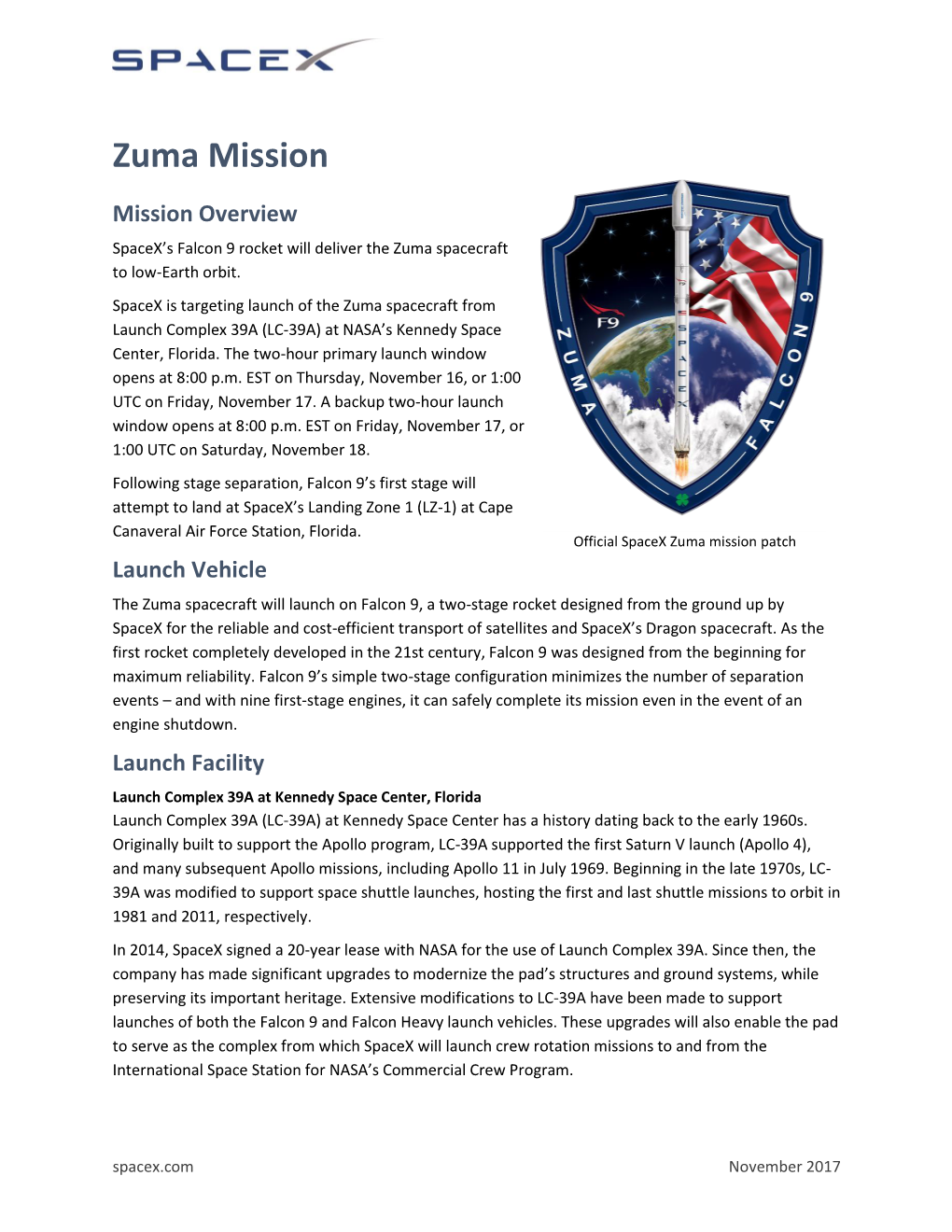 Zuma Mission