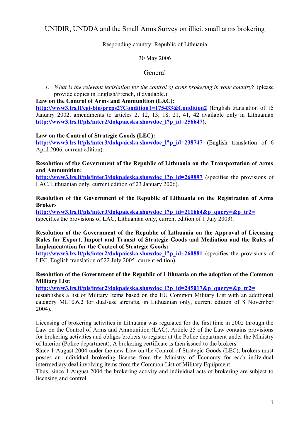 UNIDIR, UNDDA and the Small Arms Survey on Illicit Small Arms Brokering