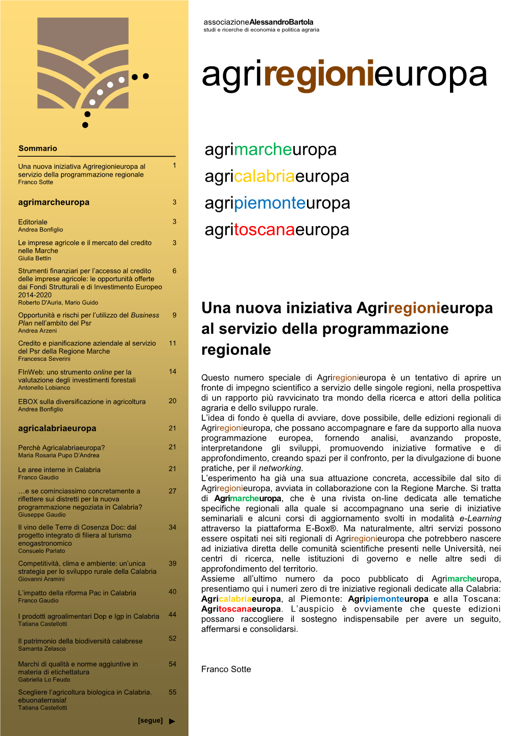 Agriregionieuropa Regionali