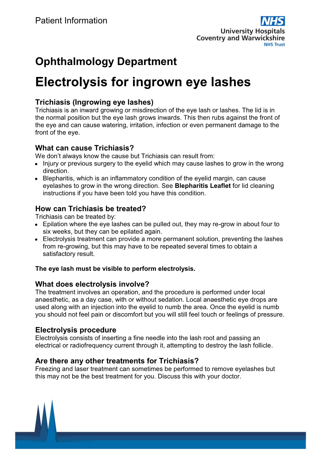 Electrolysis for Ingrown Eye Lashes