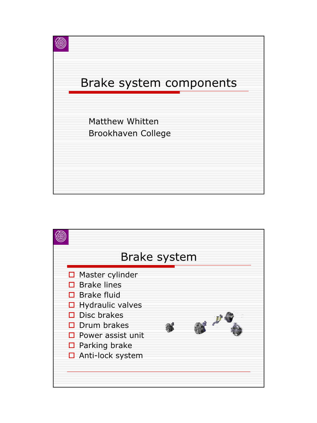 Brake System Components
