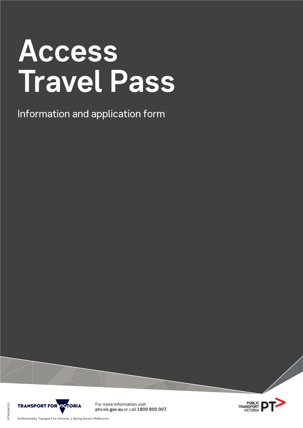 Access Travel Pass Information and Application Form