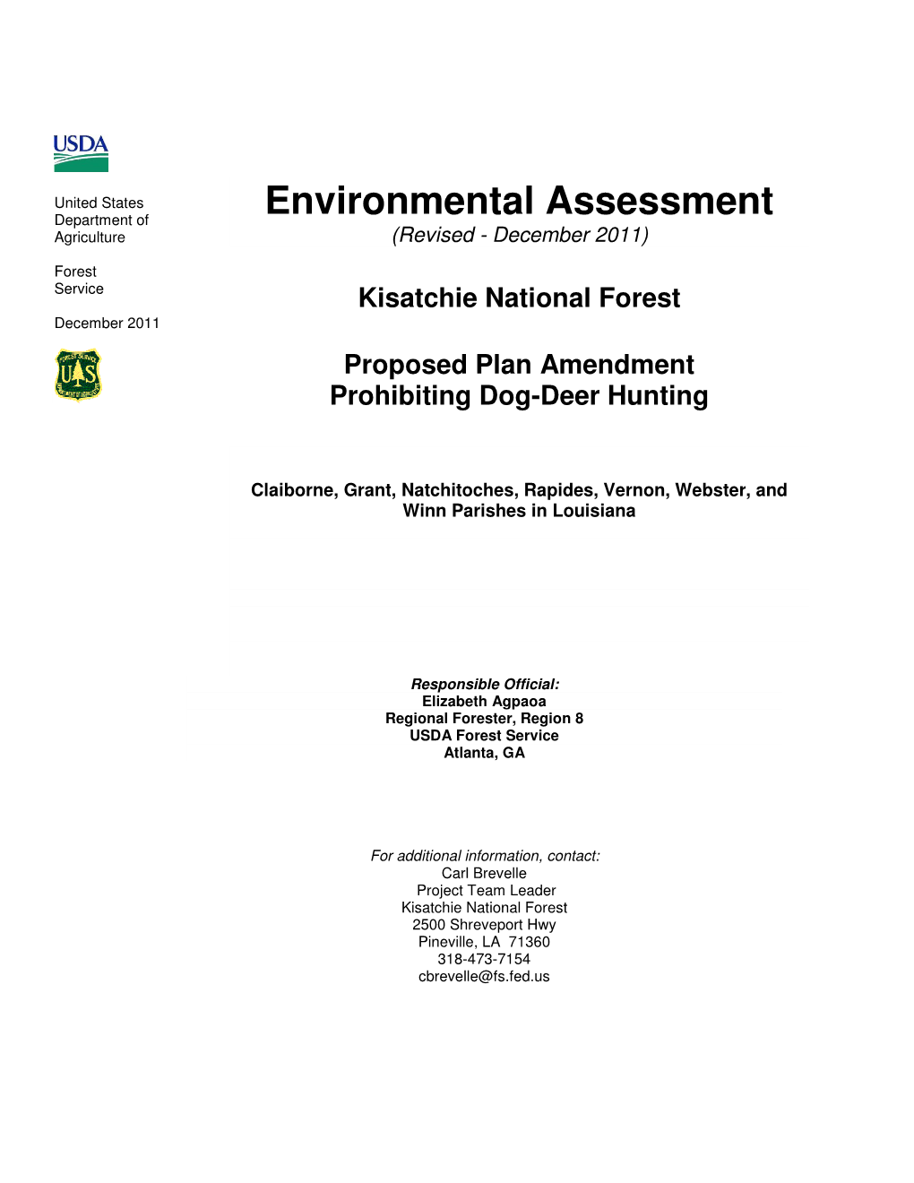 Environmental Assessment Agriculture (Revised - December 2011)