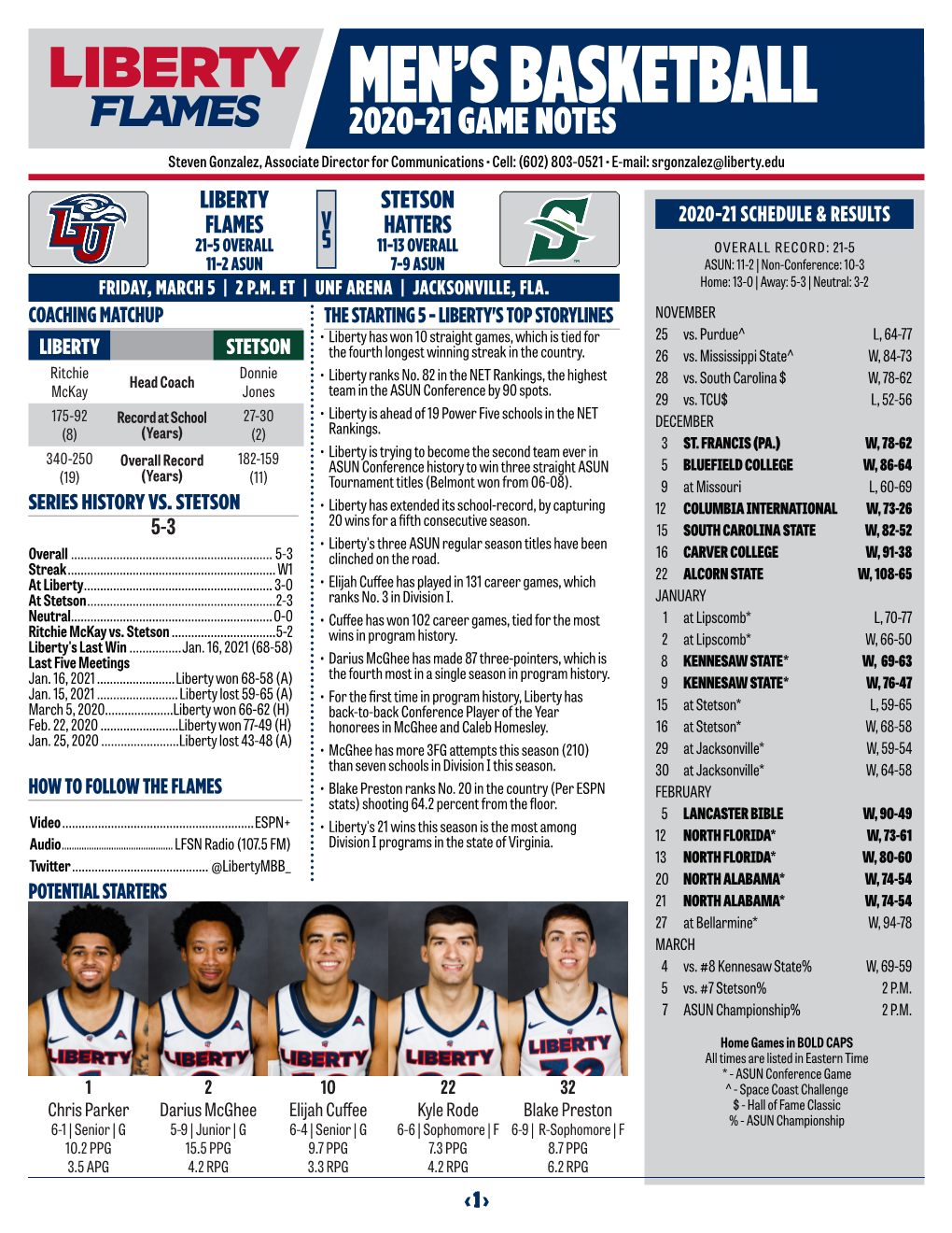 MEN's BASKETBALL INFORMATION 24 Micaiah Abii Fr