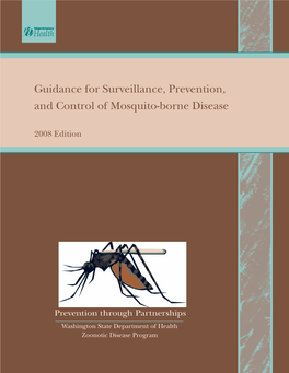 Guidance for Surveillance, Prevention, and Control of Mosquito-Borne Disease 2008 Edition, Washington State Department of Health