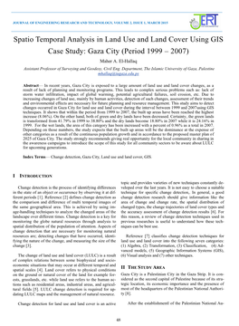 Gaza City (Period 1999 – 2007) Maher A