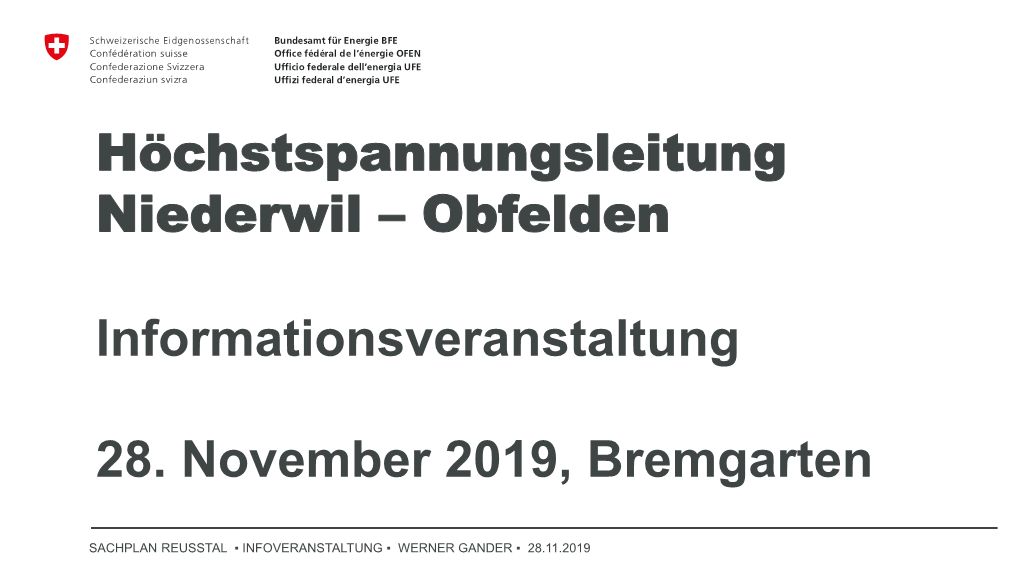 Höchstspannungsleitung Niederwil – Obfelden