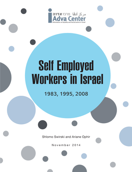 Self Employed Workers in Israel 1983, 1995, 2008