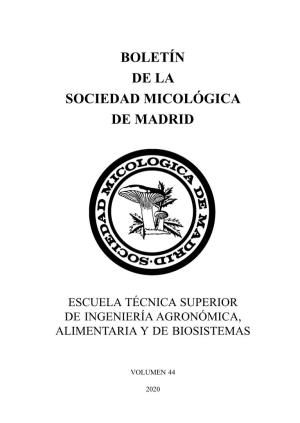 Boletín De La Sociedad Micológica De Madrid