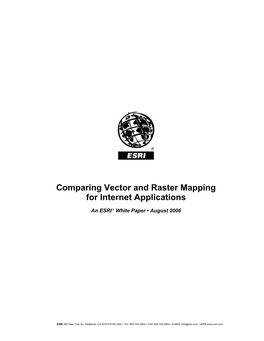 Comparing Vector and Raster Mapping for Internet Applications