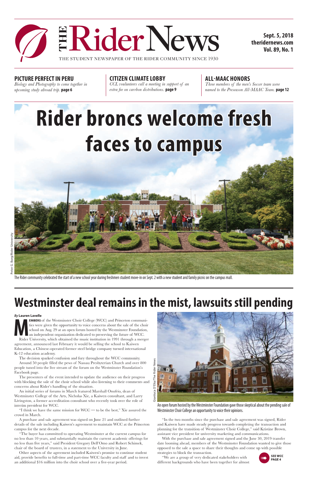 Rider Broncs Welcome Fresh Faces to Campus