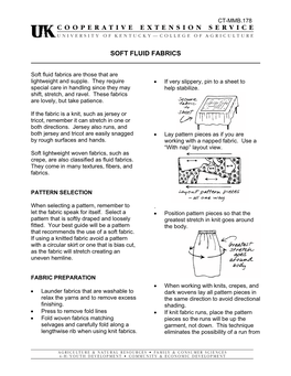 Soft Fluid Fabrics