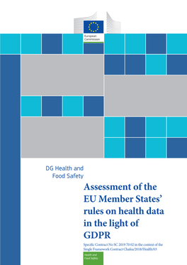 Assessment of the EU Member States' Rules on Health Data in the Light