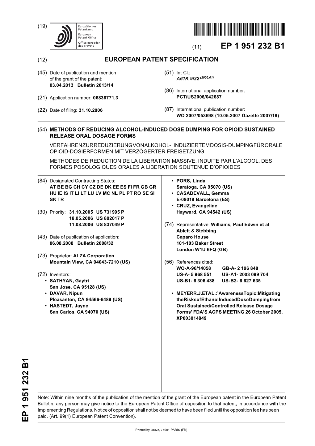 Methods of Reducing Alcohol-Induced Dose Dumping For