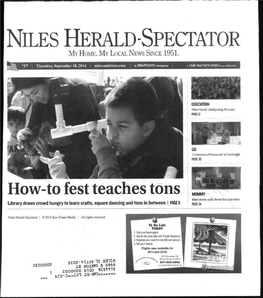 NILES HERALD -SPECTATOR How-To Fest Teaches Tons