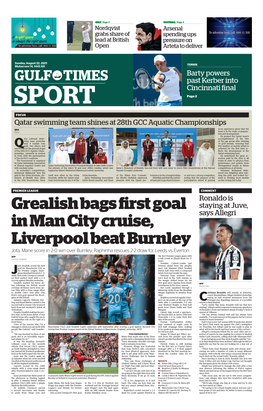 Grealish Bags First Goal in Man City Cruise, Liverpool Beat Burnley